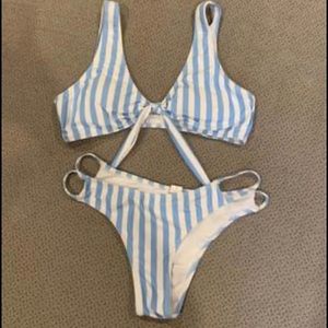 Size S Striped Bikini